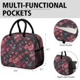 thumbnail image 6 of Womens Pioneer Flower Floral Print Pattern Lunch Box for Work,Insulated Lunch Bag for Women,Loncheras Para Mujer,Leakproof Adult Lunch Bag for Work,Beach,Travel,Picnic,Camping, 6 of 7