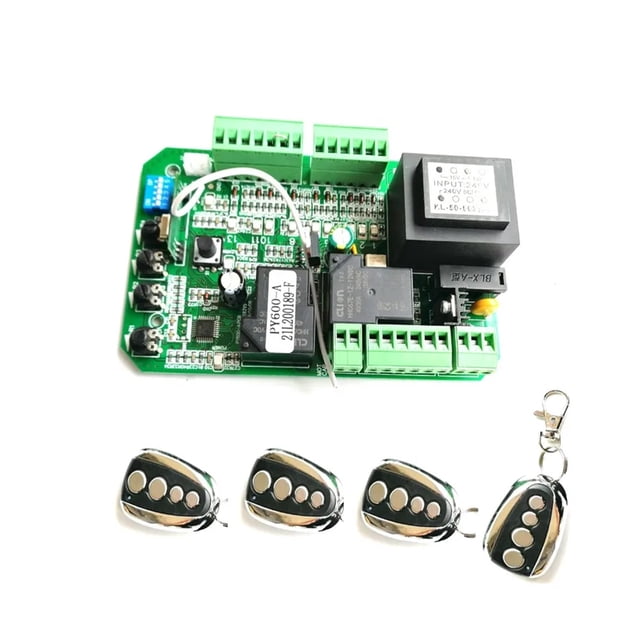 Universal Version Sliding Gate Motor Opener Motherboard Card Replaces Circuit Board 433.92Mhz Rolling Code Remote Control ,Easy to Install