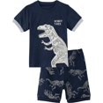 thumbnail image 1 of Conjunto de pijamas para niños, 2 piezas, manga corta, ropa de dormir46-Blue2T esquí esquí Gafas de esquí, 1 of 5