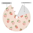thumbnail image 2 of Yiaed Strawberries Print Christmas Tree Skirt , Tree SkirtsTree Mat for Christmas Winter Holiday Indoor Decorations-48", 2 of 7