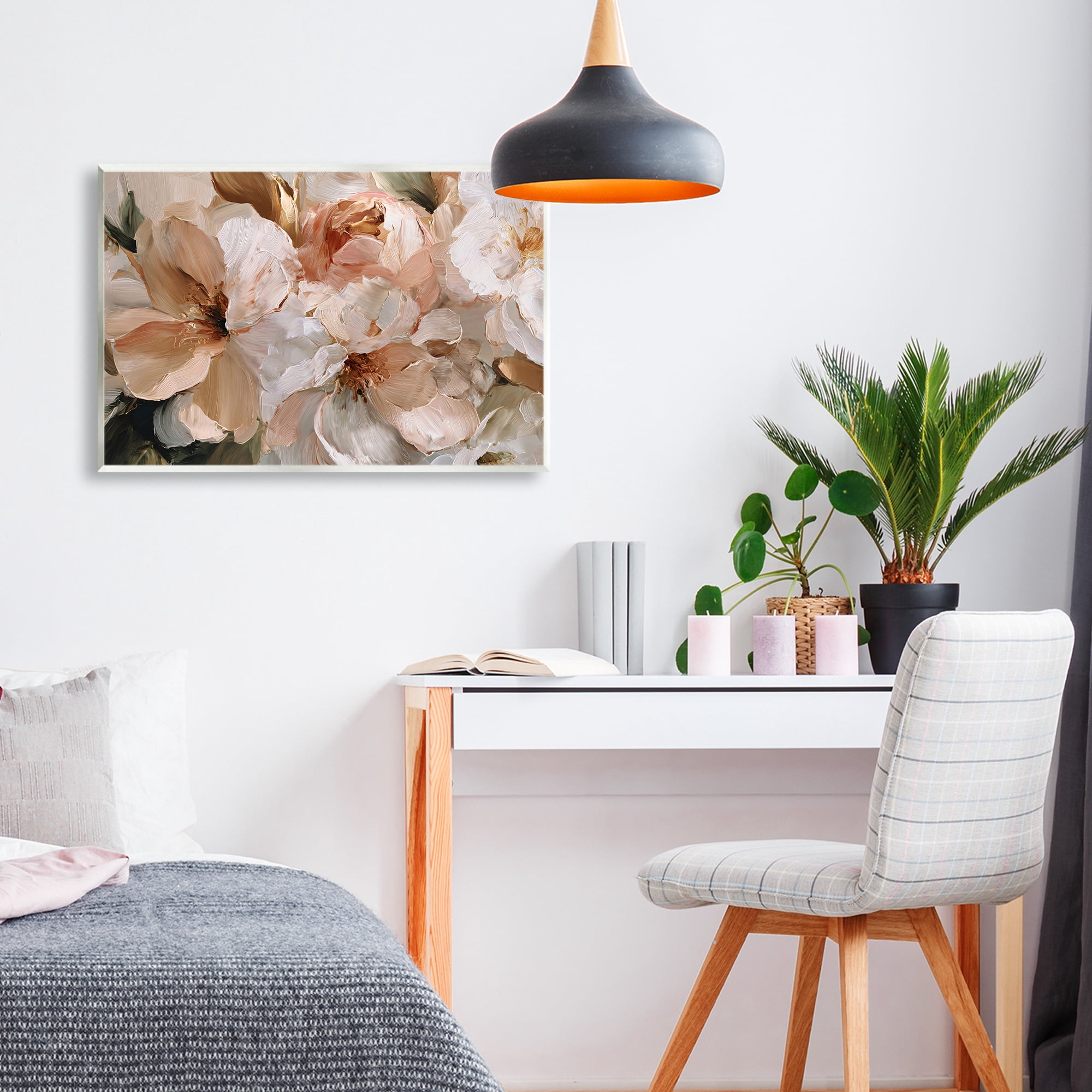 Stupell Industries Pink Brushstroke Petals Wall Plaque Art, design by Jacky Ngan