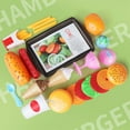 thumbnail image 3 of Mini Kitchen Hamburger Toy Set Pretend Play Food Models With Disassemble Function For Kids Role Play Educational Toy 17.5X16.5X7 Inches, 3 of 6