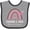 Heather and Black, variant on Inktastic Grammy and Papa Love Me Rainbow Girls Baby Bib