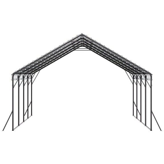 20x20 ft Heavy Duty Metal Carport Outdoor Garage Shelter for Vehicles, Trucks, Boats – Durable Cover