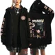 thumbnail image 3 of Sudaderas con capucha con cremallera y estampado para mujer, ropa de calle Harajuku, sudaderas de lana Y2K para mujer, cárdigan de manga larga informal Suelto, 3 of 5