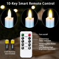 thumbnail image 3 of KSWING Upgraded Real Wax LED Flameless Light Blue Taper Candles with Remote, 6 PCS Candlesticks Battery Operated 3D Flickering - 9.6" Long Realistic Fake Candle Sticks for Home/Wedding/Xmas Decor, 3 of 18