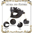 thumbnail image 3 of Puzzled Black Venetian Royal Masquerade Attitude Studio Costume Masks, 3 of 7