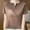 Brown, variant on ATENAR T Shirts for Women Casual V Neck Womens Shirts Solid Color Tee Red XL