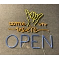thumbnail image 4 of Glowneon Come In We Are Open Neon Sign Wall Art, We Are Open Light Wall Decor Bar Club 23in x 19.6in, 4 of 4