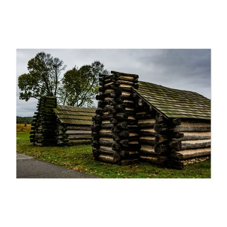 Winter Encampment Huts At Valley Forge - King of Prussia Pennsylvania Photography Rustic Architecture Farmhouse Autumn Rural Unframed Wall Art Print 4 x 6 inches