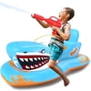 Pool Floats for Kids, Inflatables Shark Ride-on Water Toys with Watergun Swimming Game Boy Girl 3-12