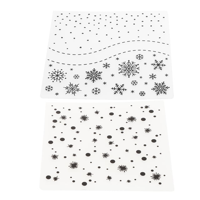 Carpeta de relieve para bricolaje, 2 piezas de carpetas de relieve de plástico, plantilla de relieve, carpetas de relieve de primera línea