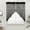 Grey, variant on Ombre Red Geometric Swag Curtains for Kitchen/Bedroom/Living Room, Modern Abstract Art Scalloped Curtains 63 Inch Long, Rod Pocket Window Swag Topper Curtains Valances 2 Panels Set 36"x63"