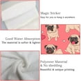 thumbnail image 5 of Hanging Towels 1 Pcs, Dish Towels Funny Pugs On Pink Back Absorbent Hand Towels with Hanging Loop Washcloth for Bathroom Kitchen, 5 of 6