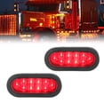 thumbnail image 2 of Luz trasera LED de 2 uds., resistente al agua, ovalada, roja, 12V, lámpara de parada de señal de giro trasera para camión, barco, remolque, RV Jadeshay  A, 2 of 9