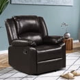 thumbnail image 4 of Costway Recliner Chair Lounger Single Sofa Home Theater Seating w/Footrest Brown, 4 of 11