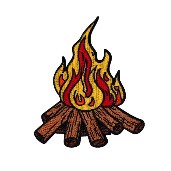 Campfire Embroidered Iron-on Patch | Clayton Jewelry Labs