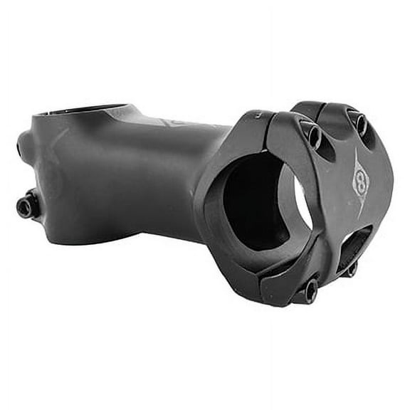 Origin8 Flow Stem Bar Clamp 31.8mm 80mm -7 Deg Black Aluminum Road / Mountain