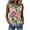 Multicolor, variant on Erwazi Hooded Tops for Women Summer Sleeveless Denim Printed Vest Outdoor Activities Casual Jeans Tunic Top