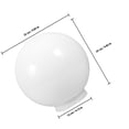 thumbnail image 2 of UPOUART 1Pack Spherical Acrylic Globe Lamp Shade for Ceiling Fan Light Cover 11.8In White, 2 of 8