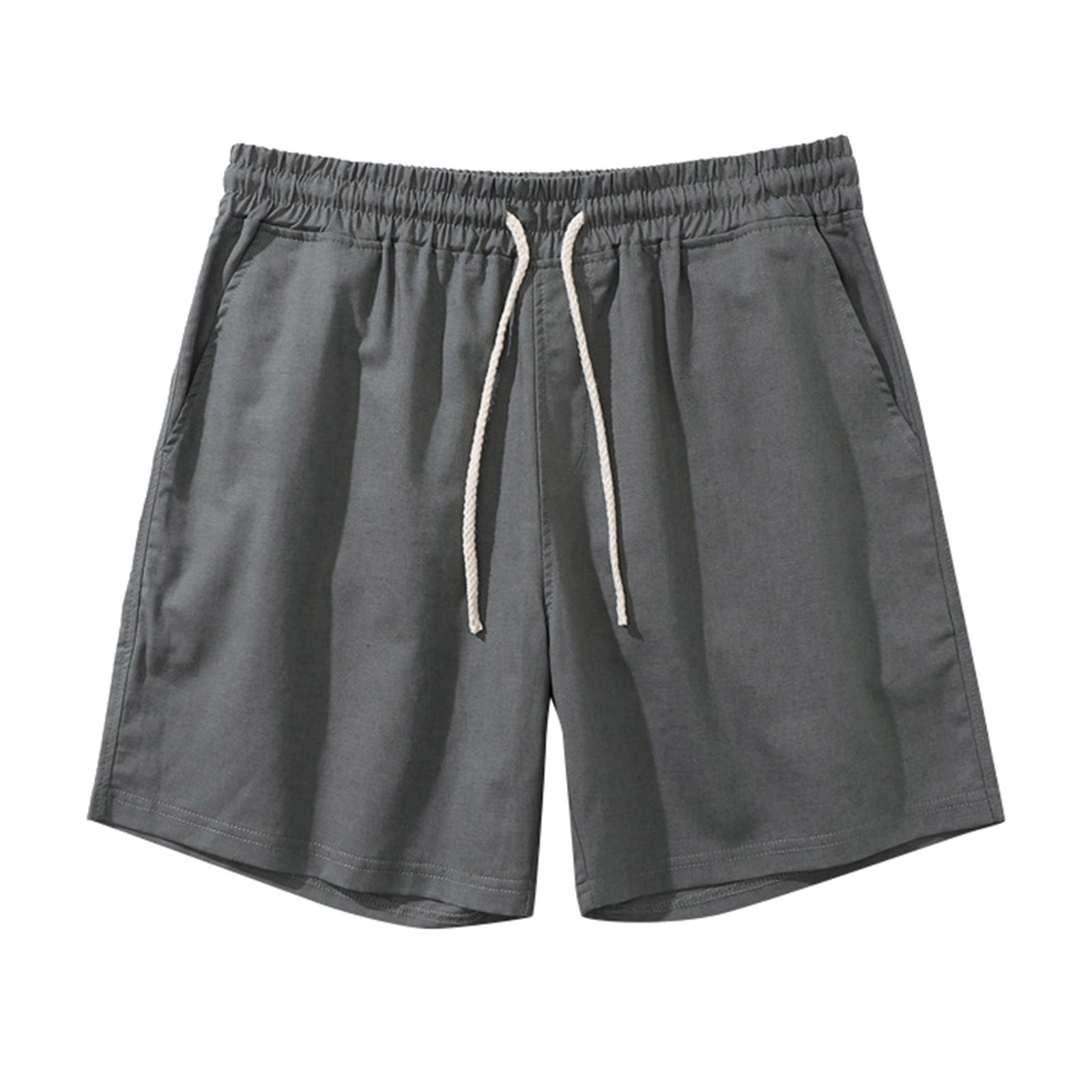 Men's Summer Cooling Pants – Breathable, Elastic Waist With Drawstring, Comfy Loose Fit Shorts