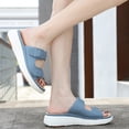 thumbnail image 6 of Mostsola Slippers for Women Adjustable Buckle Platform Slides Anti-Slip Wedge Sandals Slip on Shoes, 6 of 9