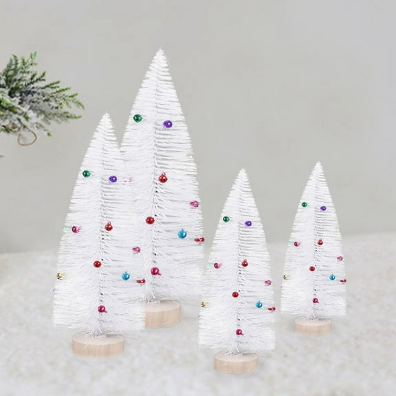 WEUVEB White Mini Christmas Tree Small Decorative Tree for Nurseries and Holiday Home Decor 1 Piece