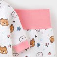 thumbnail image 5 of Baby Boy 2‑Piece Quilted Kimono Wrap Pajama Set with Cartoon Print,Newborn Sleepwear 3-6 Months, 5 of 7