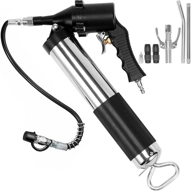 Pistola engrasadora VEVOR 6000 PSI, accionada por aire con 400 ml de carga y acceso.