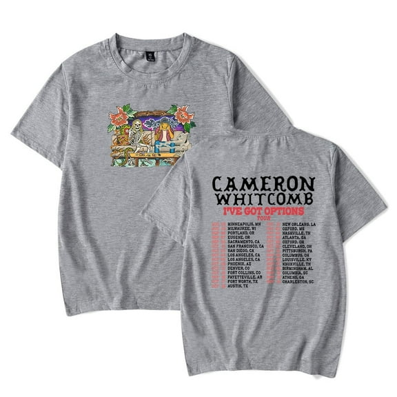 Cameron Whitcomb I've Got Options Tour 2025 T-shirt Unisex Popular Cool Classic Short Sleeve