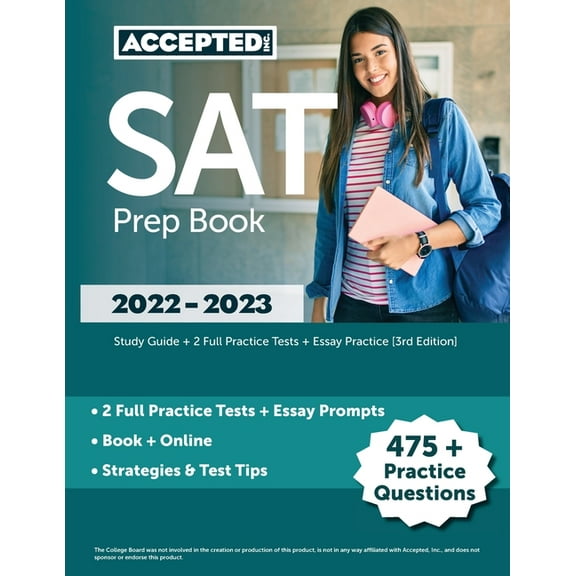SAT Prep Book 2022-2023: Study Guide   2 Full Practice Tests   Essay Practice [3rd Edition], (Paperback)