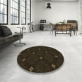 thumbnail image 4 of Ahgly Company Machine Washable Indoor Square Transitional Midnight Gray Area Rugs, 7' Square, 4 of 7