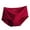 Red, variant on Seductiva Clothing Women's Panties Women's Spring/Summer Ice Silk Traceless Breathable Mid Waist Triangle Underwear