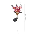 thumbnail image 3 of Luces solares de jardín Orquídea Phalaenopsis exterior, estaca decorativa de 5 luces alimentada por energía solar, LED multicolor, 2 modos de iluminación, encendido automático, resistente a la, 3 of 6