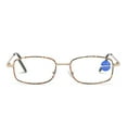 thumbnail image 3 of 2 Pairs of Women Metal Anti-blue Light Reading Glasses 1.00 Men Vintage Rectangle HD Tortoiseshell Readers +1.00 Strength, 3 of 7