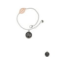 thumbnail image 2 of Delight Jewelry Silvertone Doctor Caduceus Seal - DO - Rose Goldtone Leaf Delicate Bracelet, 6.25+1.75", 2 of 4