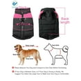 thumbnail image 5 of Small Dog Coat Waterproof Winter Warm Dog Clothes Cat Coat Jacket Vest Apparels, 5 of 14