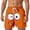 Z42-Orange, variant on XINPING Men's Big and Tall Swim Trunks 5x Retro Athletic Funny/novelty Print Quick Dry Pool Swimming Trunks with Pockets Stretch Fabric Summer Swimwear
