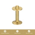 thumbnail image 4 of Unique Bargains 10 Set 12x4x21mm Solid Brass Rivets and Burrs Leather Fastener, Gold Tone, 4 of 5