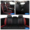 thumbnail image 2 of For Mazda CX-7 Car Seat Cover, 5 Seat Full Set Auto Seat Cushions Protectors with Pillow for Mazda 3 6 CX-5 Tribute Speed3 Leatherette Black&Red, 2 of 14