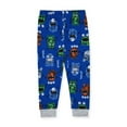thumbnail image 3 of Sleep On It Infant & Toddler Boys 2-Piece Super Soft Jersey Snug-Fit Pajama Set with Matching Socks - Monsters , 18 Months, 3 of 5
