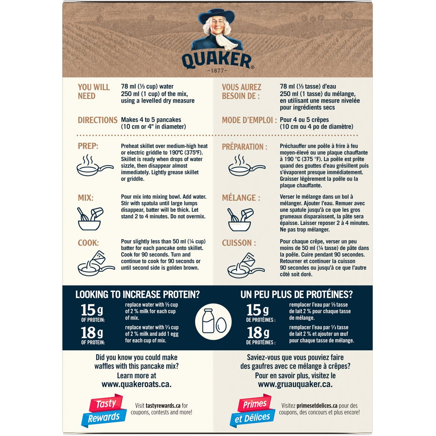 Quaker Protein Pancake Mix Buttermilk