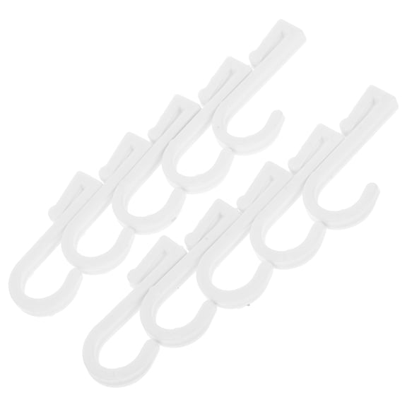 GOOHOCHY goohochy 10pcs white plastic flat hanging hooks pegboard storage solution kitchen bathroom