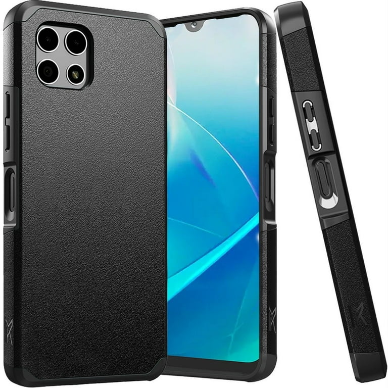 Designed for T-Mobile Revvl 7 5G Premium Slim Tough Strong Protection Shockproof 2in1 Hybrid Dual Layer Hard PC TPU Rubber Armor Phone Case Cover [