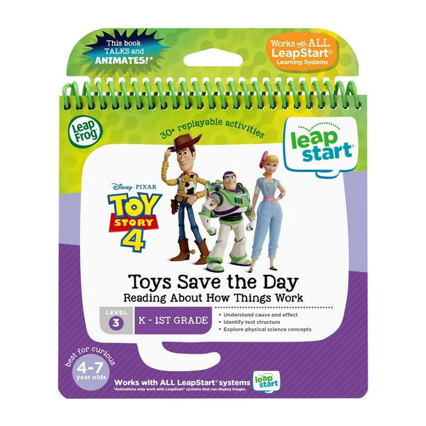 LeapFrog LeapStart Toy Story 4 Toys Save the DayReading About How