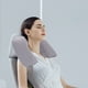 thumbnail image 5 of Cómoda almohada cervical de viaje de PVC flocado en forma de U para uso en aviación, exteriores, hogar, almohada de soporte cervical inflable portátil con funda de terciopelo suave. Almohadas en forma, 5 of 6