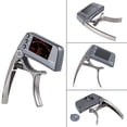 thumbnail image 4 of Capo Aleación de aluminio multifuncional de TCapo20 Capo 2 en 1 Guitar Tuner con pantalla LCD de bajo cromática guitarra acustica a electrica Normal de Folk TOMSHOO Capo, 4 of 6