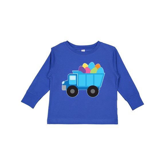 Inktastic Easter Egg Truck Boys Boys Long Sleeve Toddler T-Shirt