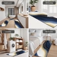 thumbnail image 5 of Blue White Gold Marble Pattern Kitchen Rugs Sets Of 3,Kitchen Runner Rugs Non Skid Washable,Decorative Kitchen Floor Mats for Kitchen,Sink,Laundry,17"x30"+ 17"x47" + 17"x59", 5 of 6