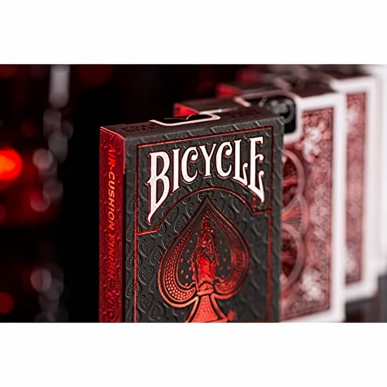 Bicycle MetalLuxe Foil Back Crimson Playing Cards (Pack of 24